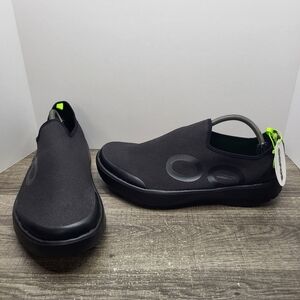 Oofos OOmg eeZee Low Shoes Mens Size 12.5 Comfort  Sneaker Recovery Black New